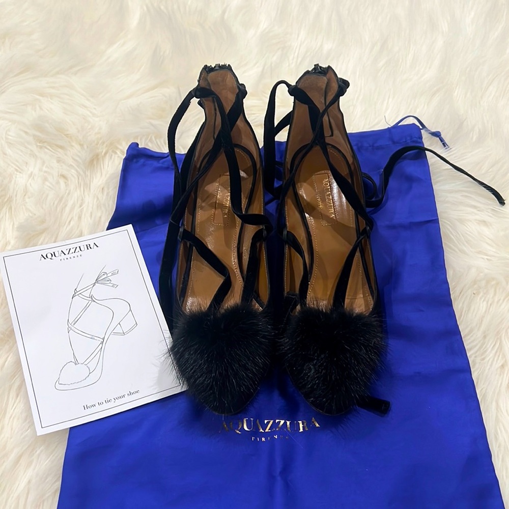 Aquazzura block heels